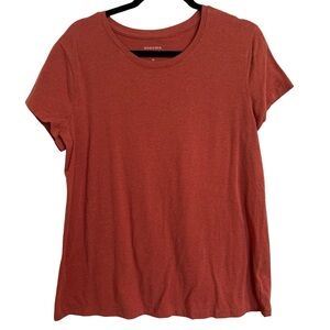 Ladies Women’s Sonoma cotton knit heathered burnt orange t-shirt SZ XL X-Large